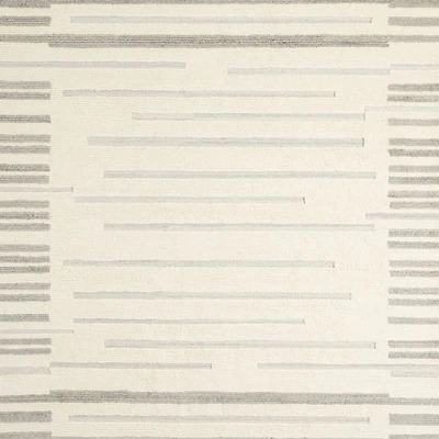 Cardrona Wool Silver Grey Area Rug 9'x12'