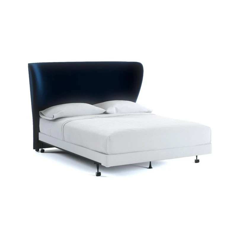Carlie Wingback Queen Headboard Midnight