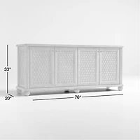 Carlyle 76" Wood Storage Media Console by Jake Arnold