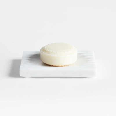 Carmen White Marble Soap Dish