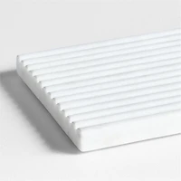 Carmen White Marble Vanity Tray