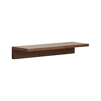 Carren 24" Floating Walnut Ledge Shelf