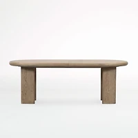 Carrington 87"-107" Wood Oval Extendable Dining Table