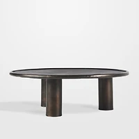 Cary Bronze Aluminum 50" Round Indoor/Outdoor Coffee Table