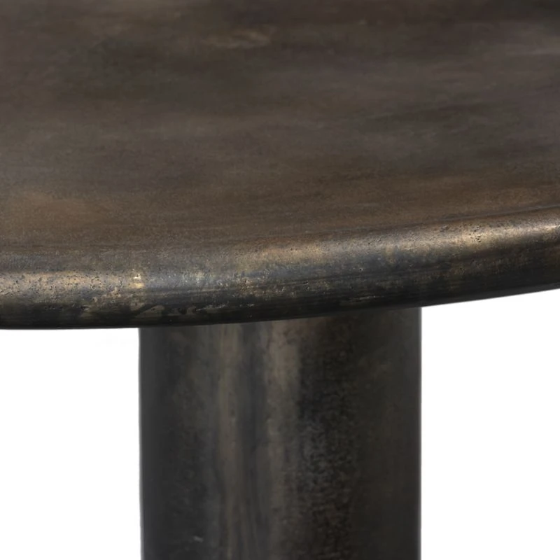 Cary Bronze Aluminum 50" Round Indoor/Outdoor Coffee Table