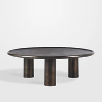 Cary Bronze Aluminum 50" Round Indoor/Outdoor Coffee Table