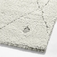 Casablanca Wool Moroccan Ivory Area Rug 8'x10'