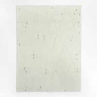 Casablanca Wool Moroccan Ivory Area Rug 8'x10'