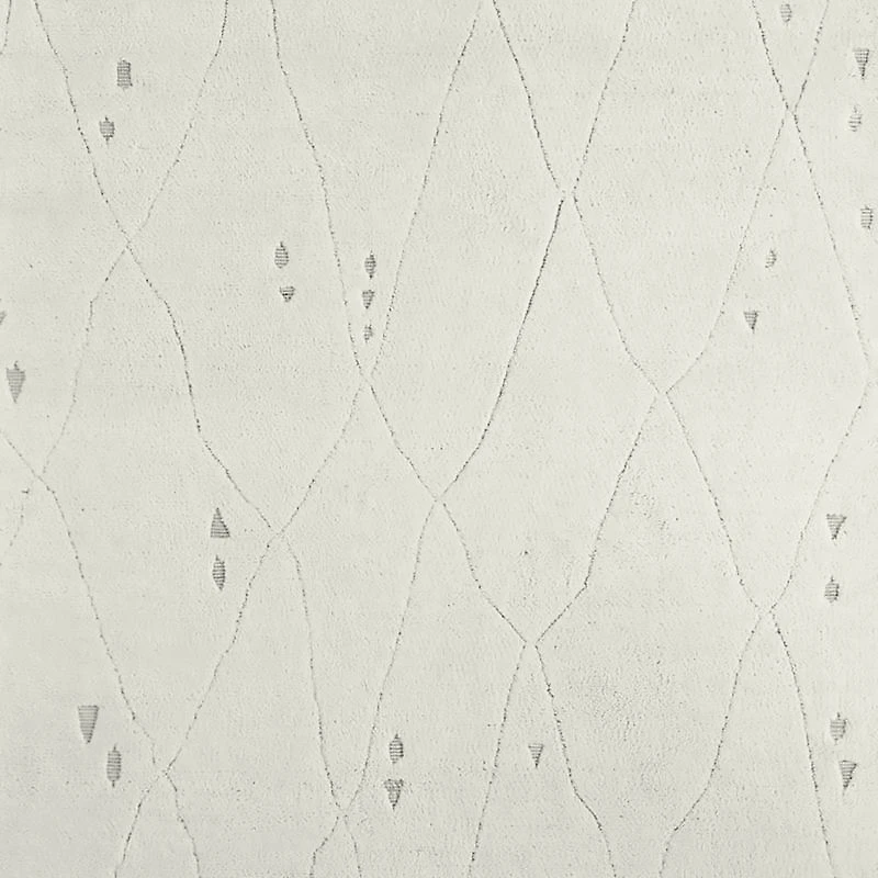 Casablanca Wool Moroccan Ivory Area Rug 8'x10'