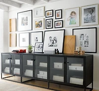 Casement 66" Black Credenza