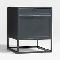 Casement 24" Black Metal 2-Drawer File Cabinet