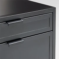Casement 24" Black Metal 2-Drawer File Cabinet