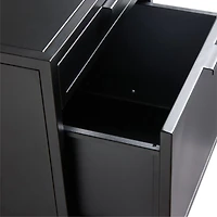 Casement 24" Black Metal 2-Drawer File Cabinet