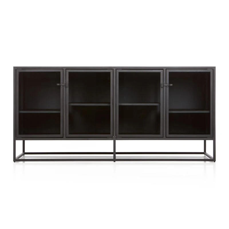 Casement 66" Black Credenza