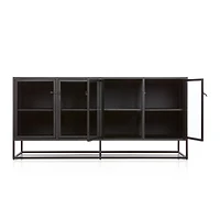 Casement 66" Black Credenza