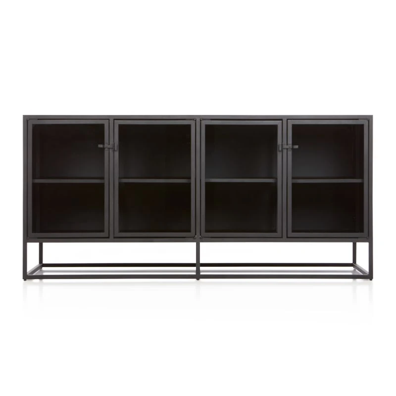 Casement 66" Black Credenza