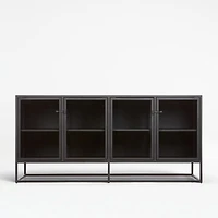 Casement 66" Black Credenza