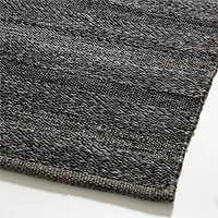 Catania Performance Handwoven Black Indoor/Outdoor Area Rug 6'x9'
