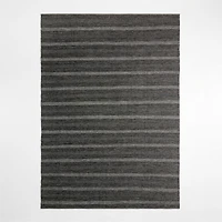 Catania Performance Handwoven Black Indoor/Outdoor Area Rug 6'x9'