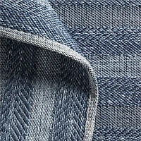 Catania Performance Handwoven Navy Blue Indoor/Outdoor Area Rug 10'x14'