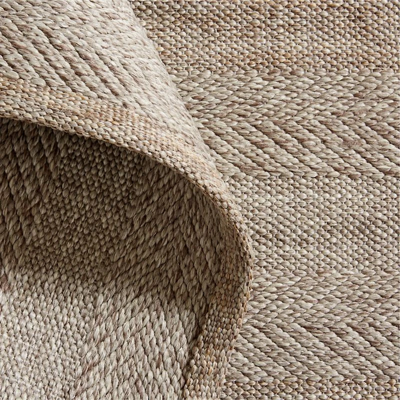 Catania Performance Handwoven Taupe Grey Indoor/Outdoor Area Rug 6'x9'