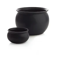 Small Cauldron Ceramic Halloween Bowl
