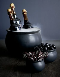 Small Cauldron Ceramic Halloween Bowl