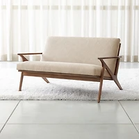Cavett Wood Frame Loveseat