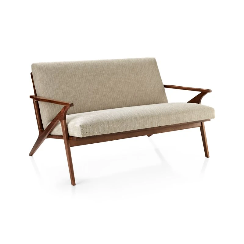 Cavett Wood Frame Loveseat
