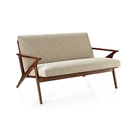 Cavett Wood Frame Loveseat