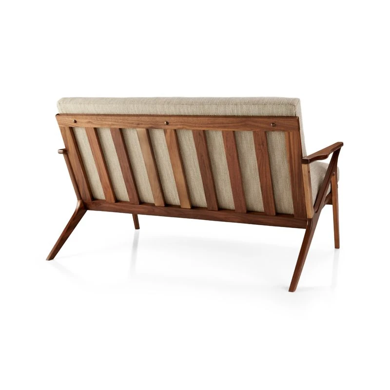 Cavett Wood Frame Loveseat