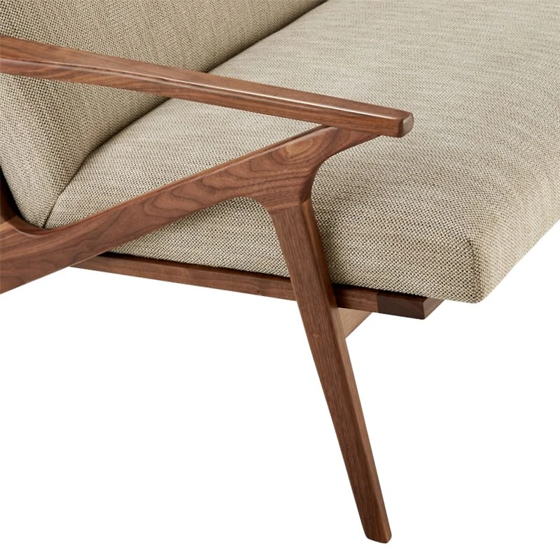 Cavett Wood Frame Loveseat