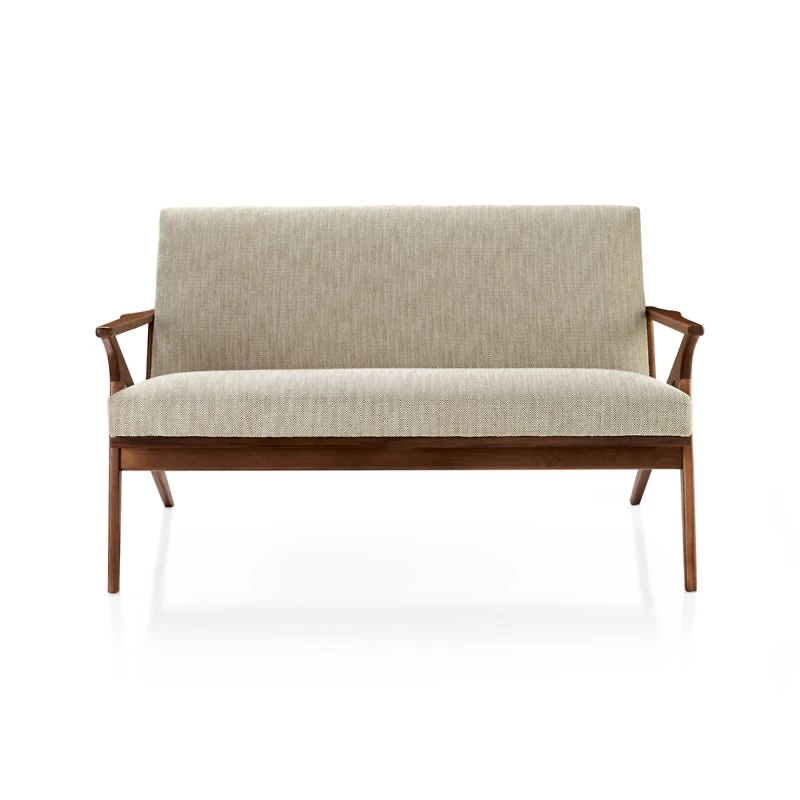 Cavett Wood Frame Loveseat