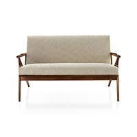 Cavett Wood Frame Loveseat