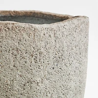 Cavo Warm Grey Textured Indoor/Outdoor Planter 24"x20"