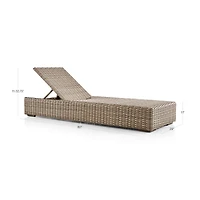 Abaco Resin Wicker Outdoor Chaise Lounge