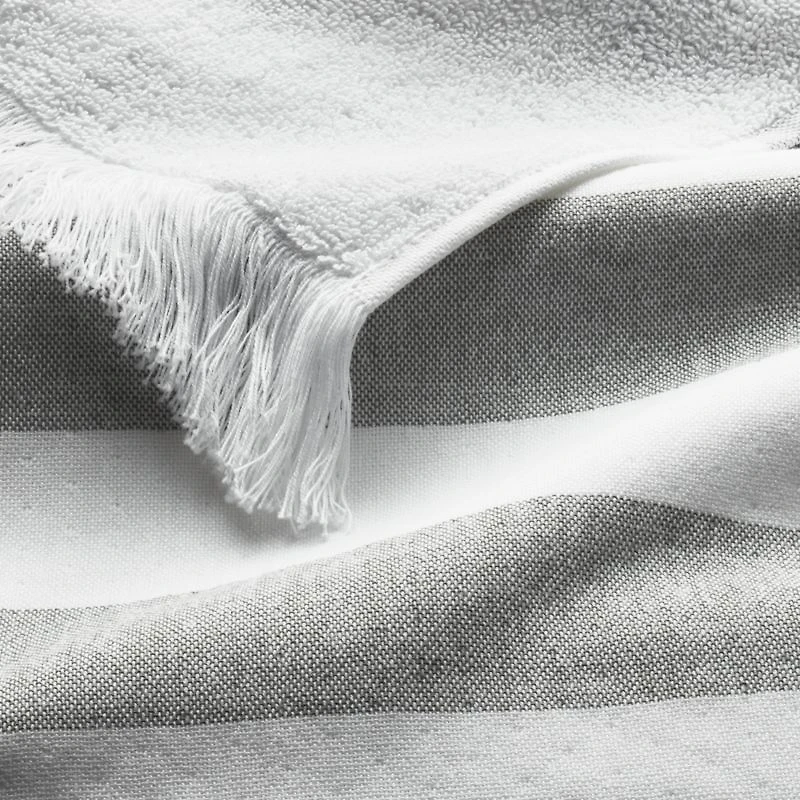 Organic Cedros Grey Hammam Bath Towel