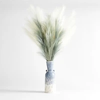 Faux Dusty Blue Pampas Grass Stem