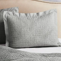 Celeste Grey Organic Cotton Standard Sham