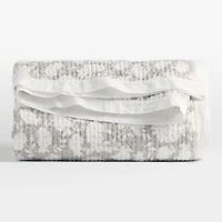 Celeste Cotton Light Beige Floral Full/Queen Quilt