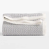 Celeste Organic Cotton Navy Diamond Print Full/Queen Quilt