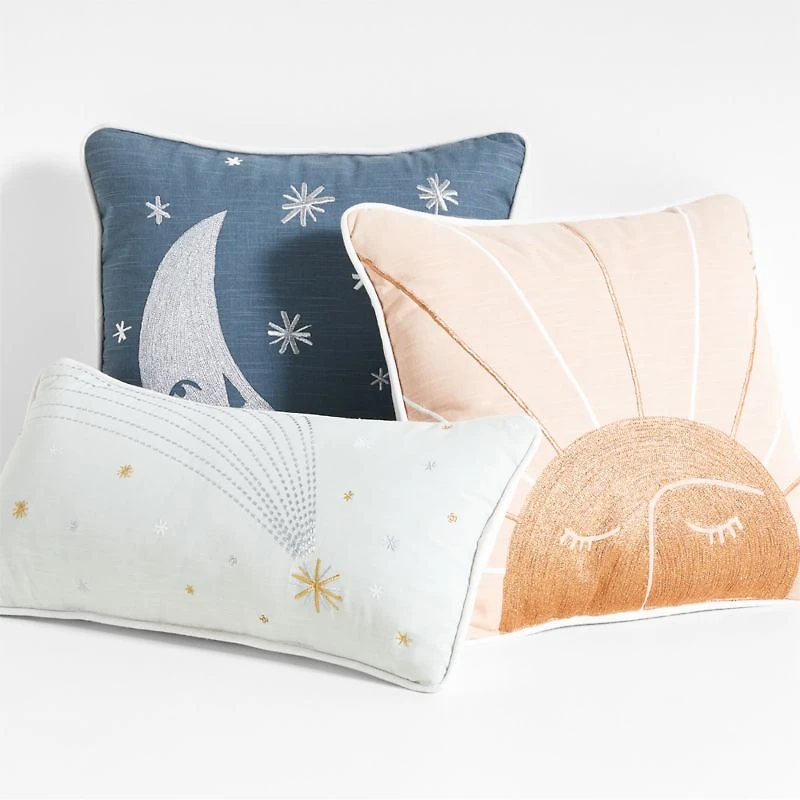 Celestial Sun Kids Throw Pillow