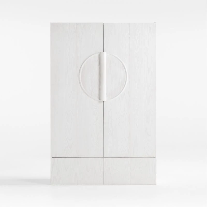 Chalot Bleached Wood 2-Door Storage Cabinet by Leanne Ford