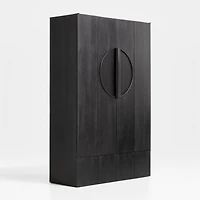 Chalot Ebonized Wood 2-Door Storage Cabinet by Leanne Ford
