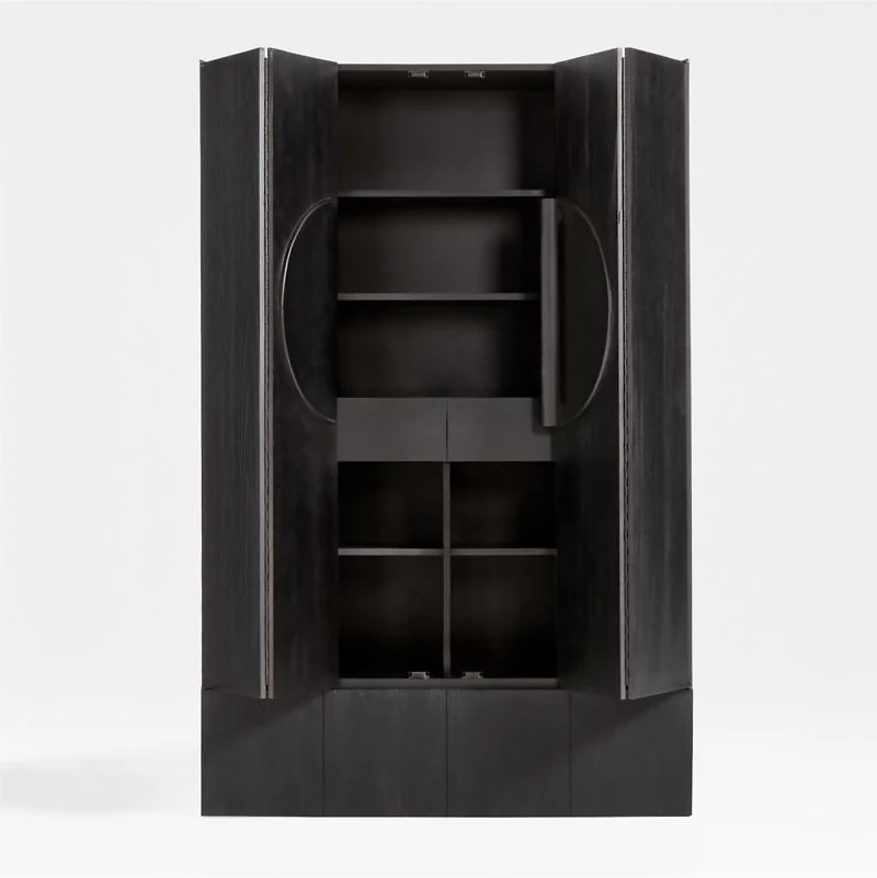 Chalot Ebonized Wood 2-Door Storage Cabinet by Leanne Ford