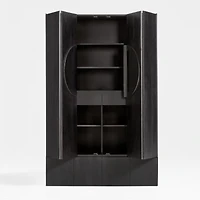 Chalot Ebonized Wood 2-Door Storage Cabinet by Leanne Ford