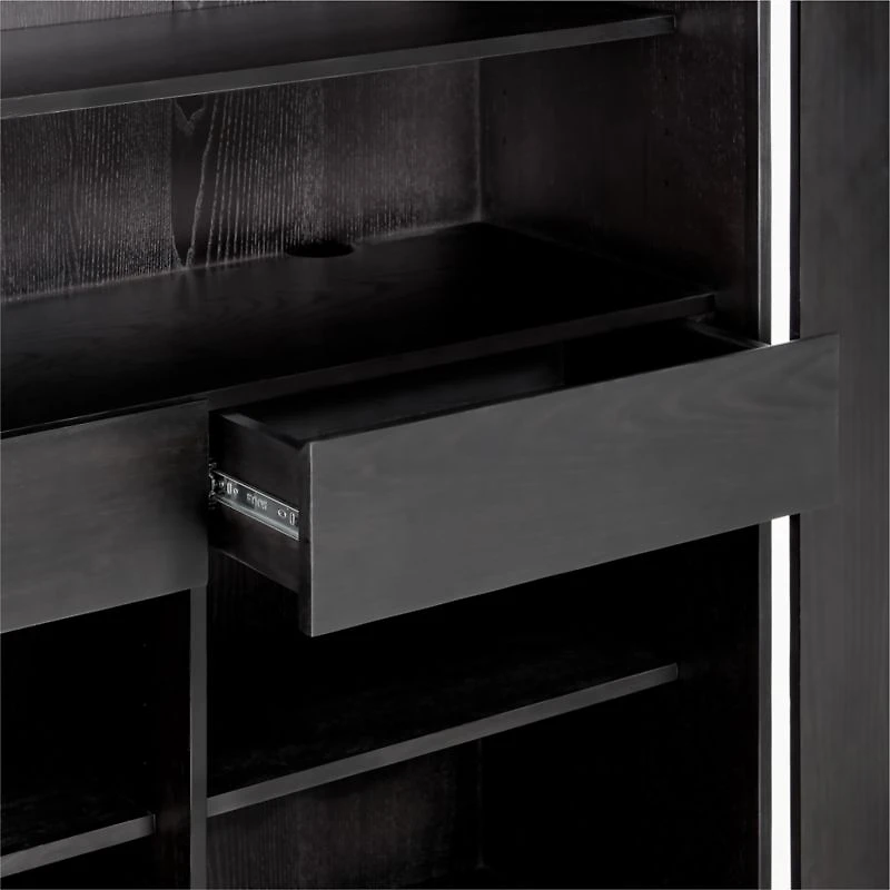 Chalot Ebonized Wood 2-Door Storage Cabinet by Leanne Ford
