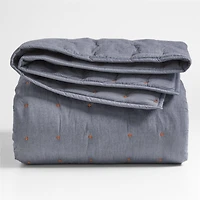 Classic Chambray Ashen Blue Organic Cotton Kids Full/Queen Quilt