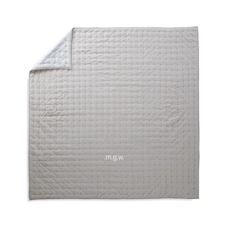 Chambray Grey Kids Twin Quilt