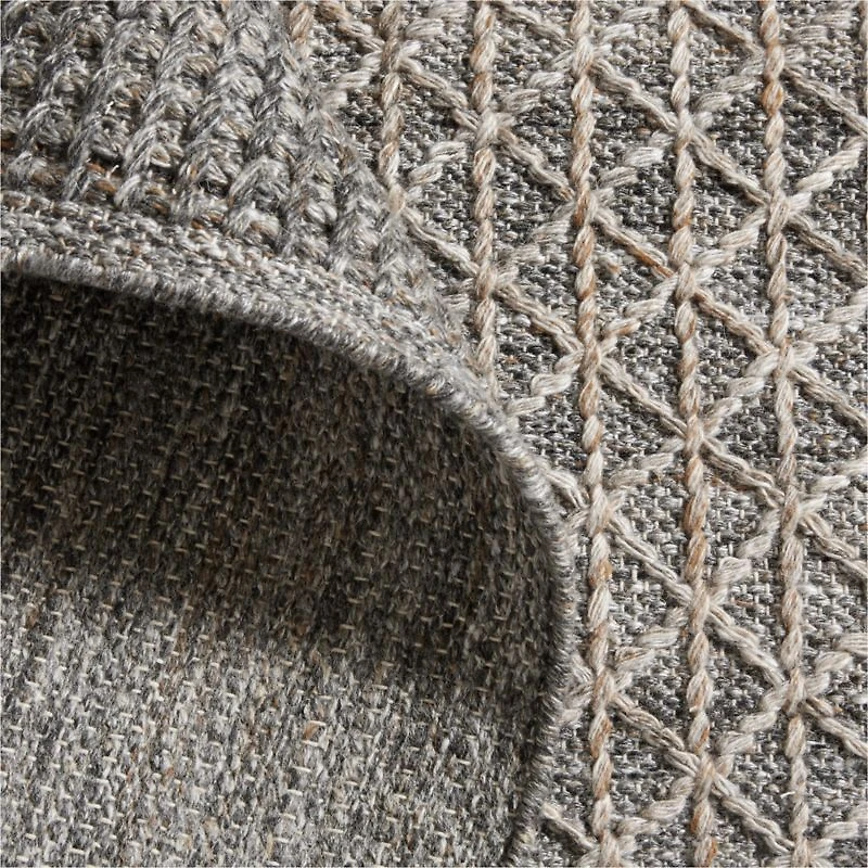 Chamonix Performance Wool-Blend Handwoven Brown Area Rug 8'x10'